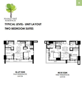 2 Bedroom Condo Unit with Balcony - Mango Tree Residences