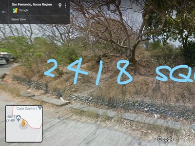 2418 sqm along barangay road located at Bangcusay, San Fernando City