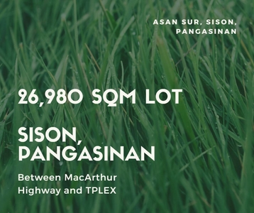 26,980 sqm lot in Sison, Pangasinan
