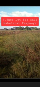 7.5hectares Lot For Sale in Sta. Maria, Mabalacat, Pampanga