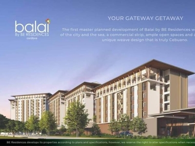 BALAI CORDOVA by BE Residences. A studio/1bedroom unit at preselling price.