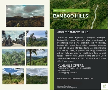 Bamboo Hills Leisure Farms Sitio Pinang, Baranggay Kayrilaw, Nasugbu Batangas