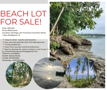 beach lot for sale in camotes island, cebu philippines