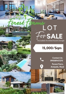 Lot for sale in Forest Farms-Havila with Architechtural Design at Angono