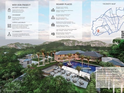 Mountain View Leisure Farm and Resort Lot For Sale in Nasugbu