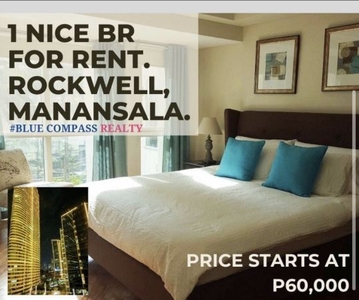 Nice 1BR room for rent. Rockwell, Manansala.