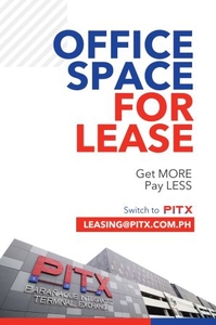 Office Space for short and long term lease at PITX Tower 3