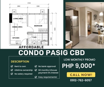 Pre-selling 1 Bedroom Unit For Sale in Empire East Highland City, Cainta
