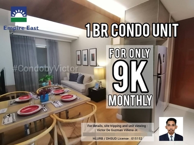 Pre Selling 1BR Condominium Unit for Sale at Empire East Highland City, Cainta