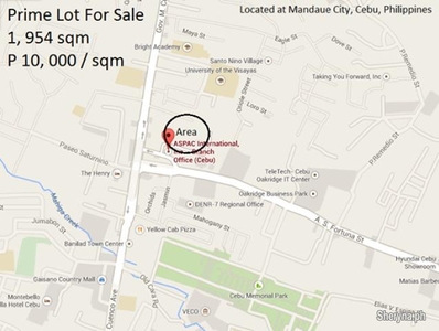 Prime Lot for sale located at Mandaue City, Cebu, Philippines