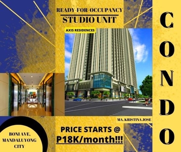 [Ready-For-Occupancy] Studio Unit Axis Residences
