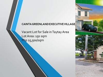 Residential lot for sale in Cainta Greenland Executive Subdivision, Rizal