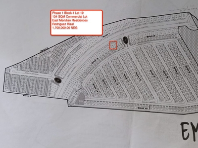 Rodriguez Rizal - 134sqm Commercial Lot for sale