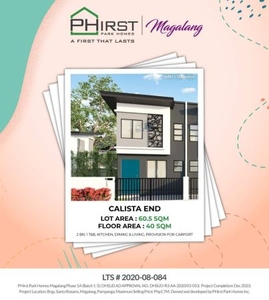 Townhouse for Sale in Phirst Park Homes Balanga Calista End B005L114