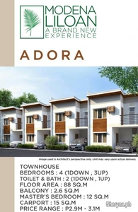 Newest Affordable Houses in San Vicente, Lilo-an, Cebu w/ 4 BR