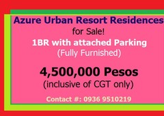 Azure Urban Resort Residences for Sale!