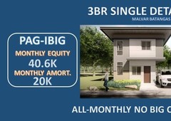 Single Detached House and Lot For Sale in Pueblo de Oro Townscapes Malvar Batangas