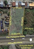 Commercial 1,403 sq.m Lot For Sale in Cabanatuan City along Maharlika Hiway / Pan Phillipine Highway near Jollibee