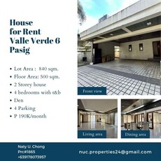 Ugong, Pasig, Villa For Rent