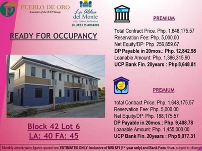 2 bedrooms La Aldea Del Monte Premium RFO for SALE in Pueblo de Oro, Batangas