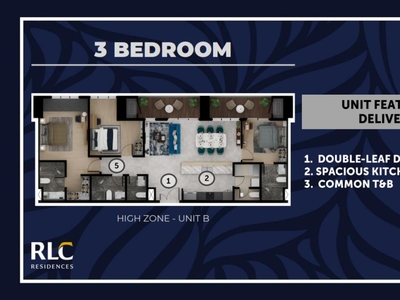 3 Bedroom with Balcony Condominium Unit for Sale