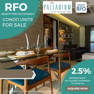 For Sale 1 Bedroom with Balcony in The Palladium, Iloilo Business Park