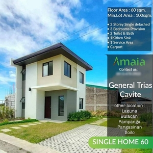 For Sale: 60 sqm House with 3-Bedrooms at Amaia Scapes in Sta. Maria, Bulacan