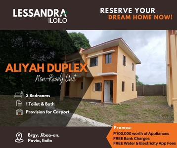 For Sale Aliyah Duplex with extra lot in Jibao-An, Pavia, Iloilo