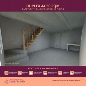 For Sale: Bare Type 44.5 sqm Duplex House at Casa Segovia in Baliuag, Bulacan