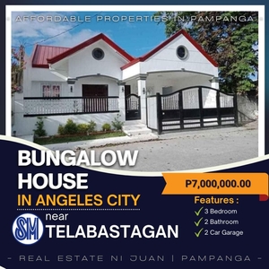 House and Lot 3 bedrooms for Sale near SM Telabastagan