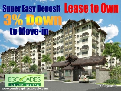 Rent to Own Condo in Sucat, Escalades South Metro, RFO