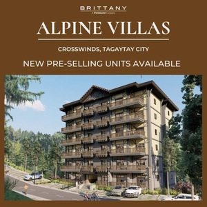 Studio Unit For Sale in Alpine Villas at Crosswinds Tagaytay