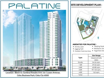 Solinea Tower 4 1BR Cebu Condo Unit for Sale