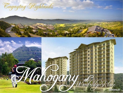 Tagaytay Highlands in Woodridge Mahogany condominium 1br 49sqm