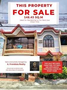 For Sale: 3 Bedroom Townhouse - Near San Simon Toll Exit (NLEX)
