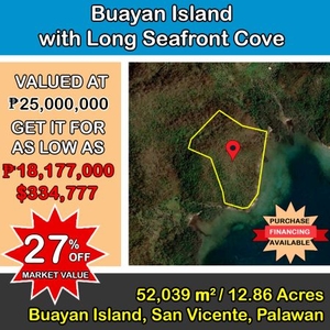 50,199 sqm For Lease Private Sunset Highland Beach Cove in El Nido