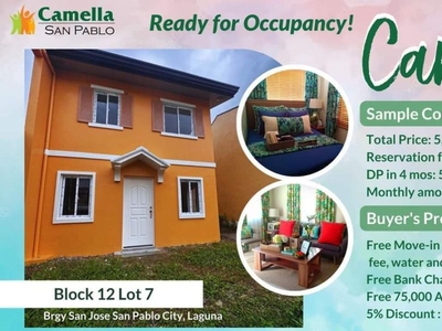 Live happily and comfortably in Camella Manors Upstate. - Studio for sale