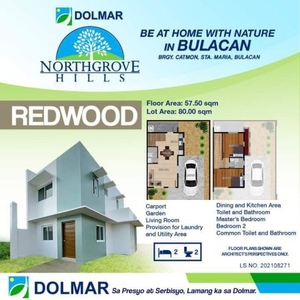 For Sale: 2 Bedroom House and Lot in Northgrove Hills, Sta. Maria, Bulacan