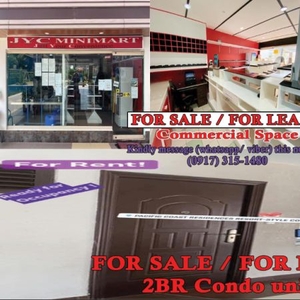 For Sale 2BR condo unit with parking and commercial space