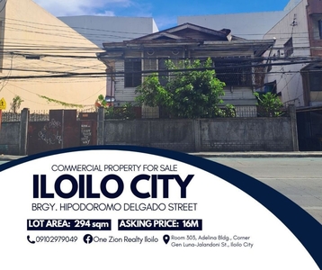 BEST OFFER - Prime Commercial Lot Along Delgado St. in Iloilo City Proper