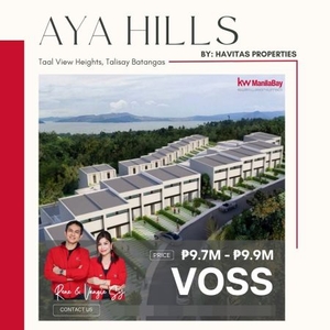 For Sale: Voss Model Townhouse at Aya Hills by Havitas in Talisay City, Batangas