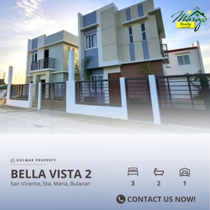 3 Bedroom Single Attached House and Lot for sale @ San Vicente, Santa Maria