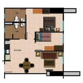 57.89 sq.m. 2-Bedroom Condo Home Unit Twill Tower Silk Res