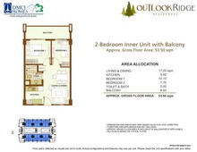 DMCI Outlook Ridge Residences Unit S-606 South Wing 2BR/1CR