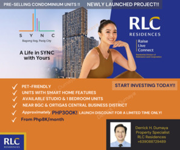 Pre-selling Condominium Units at SYNC Y Tower for Sale! - Pasig - free classifieds in Philippines