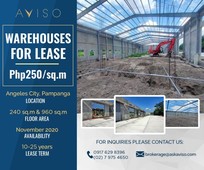Warehouses for Lease in Angeles City, Pampanga