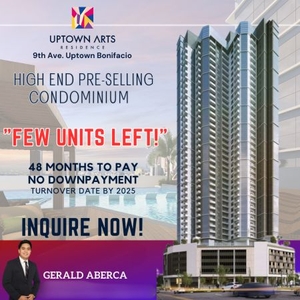 For Sale: 1 BR with loft- Uptown Arts Residence! High-end Condo in BGC, Taguig