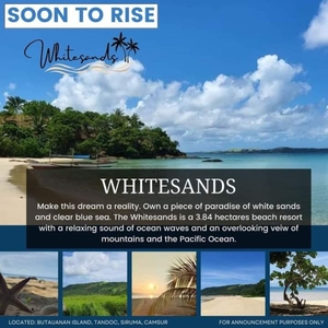 Beach Lot for sale at White Sands Camsur, Siruma, Camarines Sur