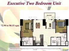 2 BR Executive Units in New Manila RFO
