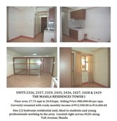 CONDO FOR SALE IN THE MANILA RESIDENCES TOWER 1